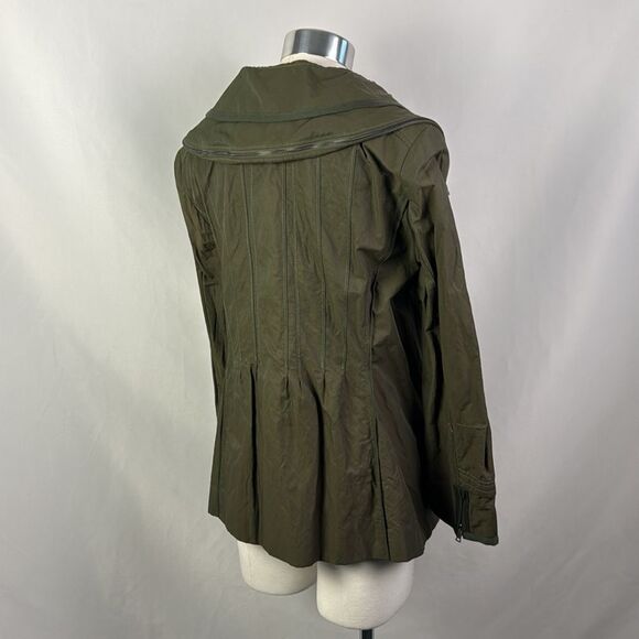 Elie Tahari Olive Zip Nylon Jacket - Picture 3 of 6